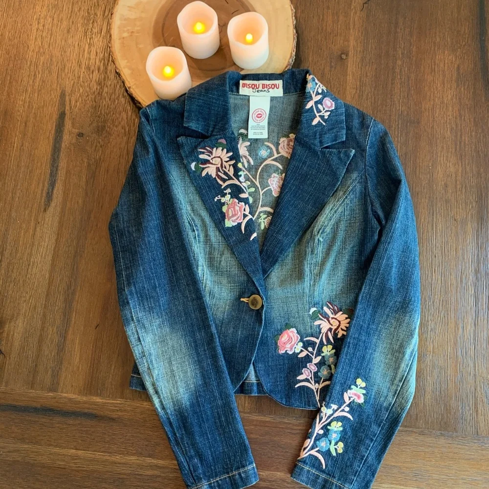 Bisou Bisou vintage Jean jacket - Picture 1 of 8
